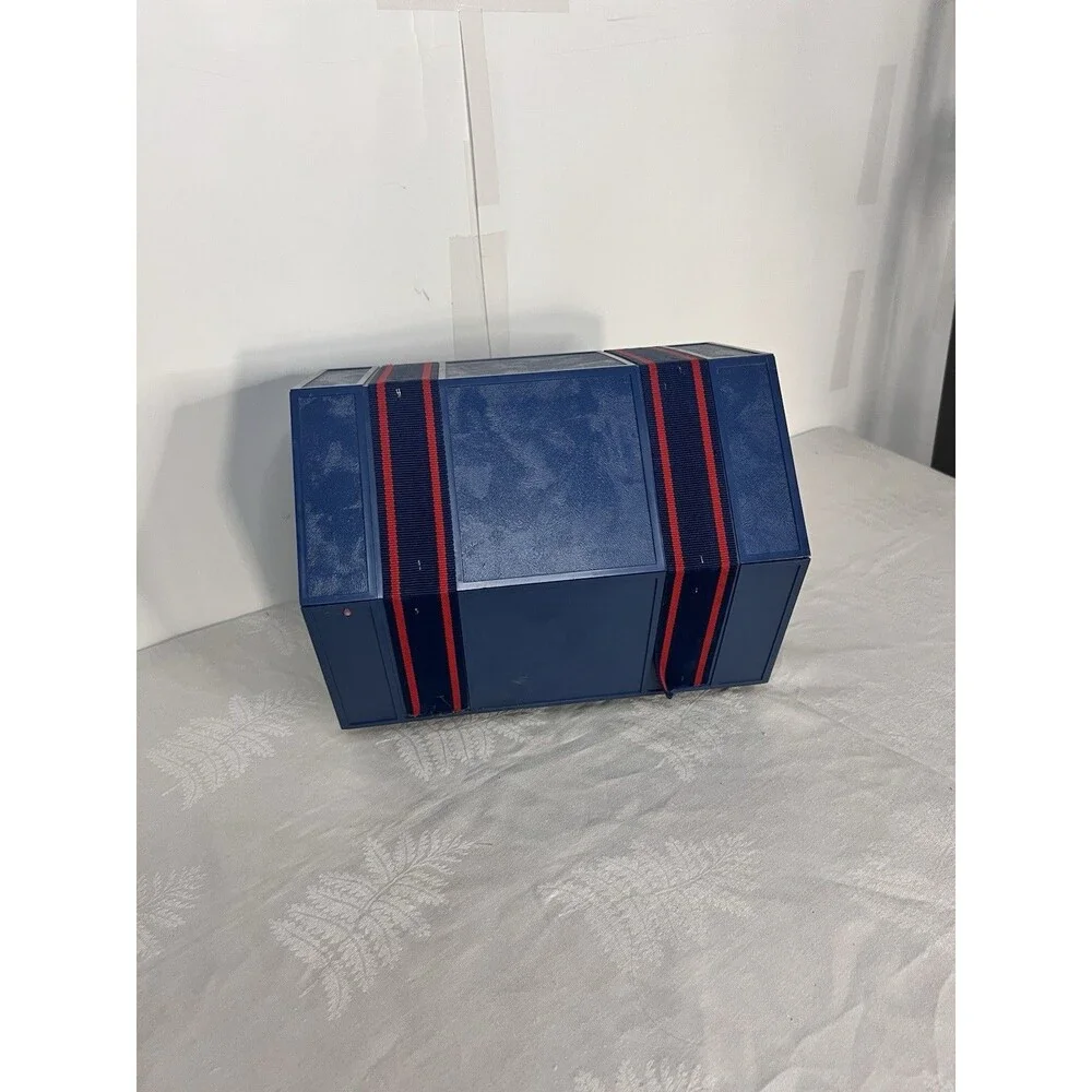 ROLYKIT Blue Sewing Crafts Hobbies Toolbox Fishing Tacklebox Handle